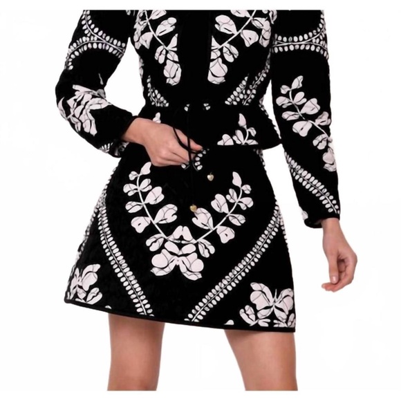 NEW BEYOND BY VERA 1706 inga quilted skirt in heart black - Picture 3 of 4